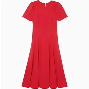 CalvinKlein Ramona Knit Fit& Flare ALine RedDress